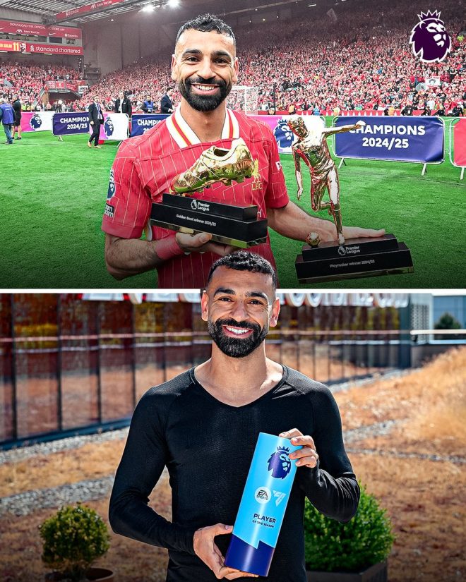 "Unstoppable Mohamed Salah Makes History as First to Sweep Premier League Awards in One Season" —  Mohamed Salah historic achievement, Salah triple award winner, Salah record-breaking season