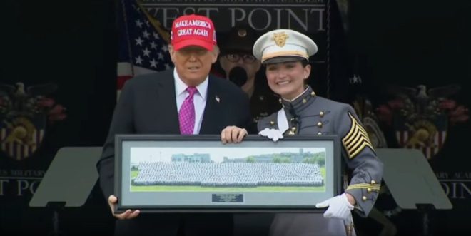 West Point Class President Shocks All with Trump Gift! — West Point graduation gift, President Trump West Point class photo, memorable graduation moments 2025
