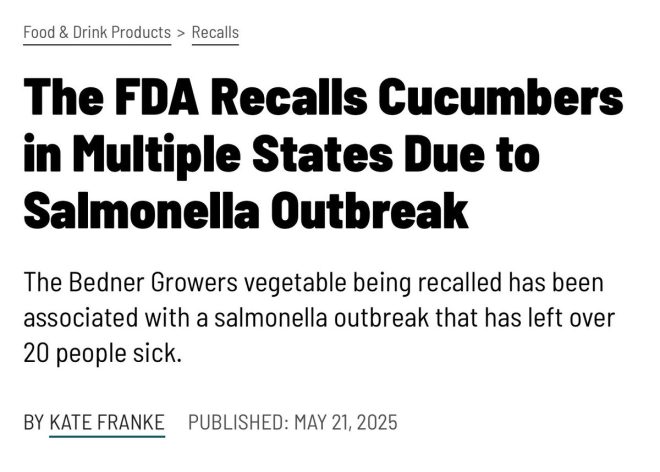 Why Are We Quick to Recall Cucumbers but Not COVID Shots? — food safety recall, vaccine injury awareness, public health accountability