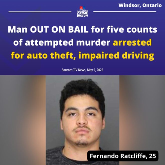 Windsor Man Awaiting Murder Trial Faces New Charges After Crash