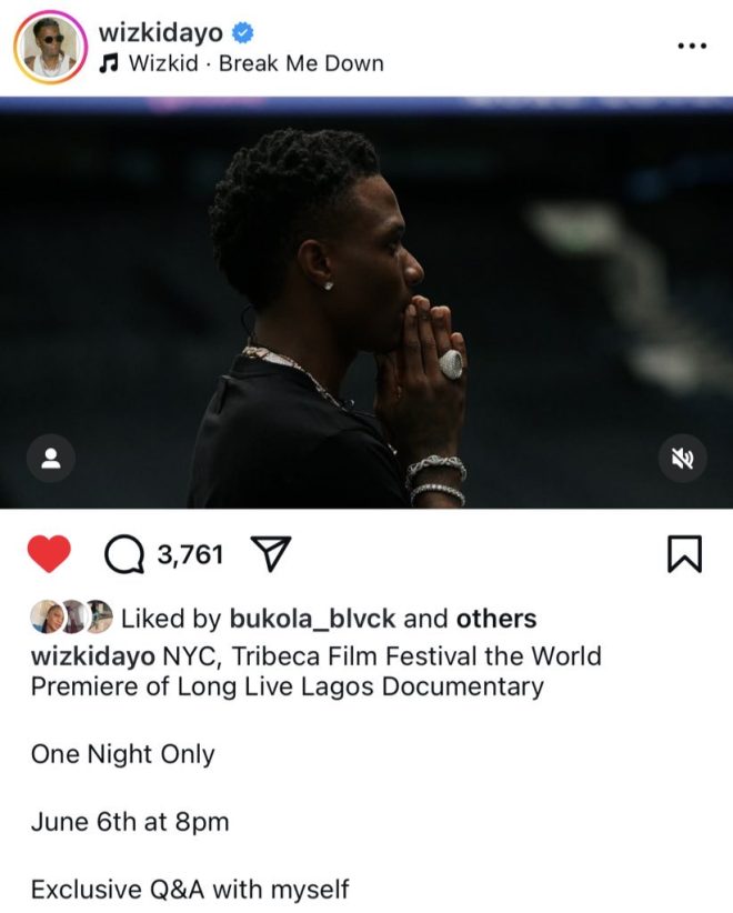 Wizkid's "Long Live Lagos": A Controversial Look at Fame! — Wizkid documentary premiere, Tribeca Film Festival highlights, Long Live Lagos release event
