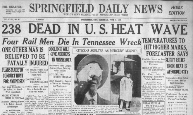 112°F in 1925: Heat Wave Dangers Ignored Again? — heat wave history, extreme summer temperatures, climate change awareness