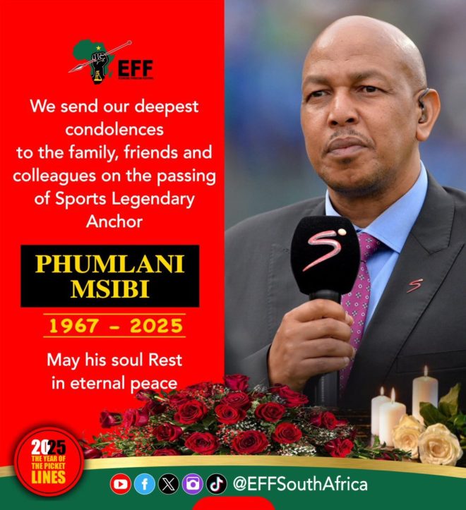 Death of Legendary Sports Anchor Phumulani Msibi: Condolences