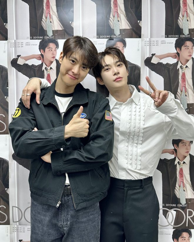 "2025 DOYOUNG CONCERT SHOCKER: SEVENTEEN's GONGMYUNG, JONATHAN, and SEUNGKWAN Join Forces at DOORS Event! #NCT #Controversy" — 2025 DOYOUNG CONCERT, SEVENTEEN Doors, NCT127 공명
도어스, 조나단 DOYOUNG, SEUNGKWAN Doors NCT