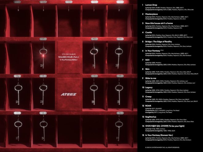 ATEEZ Shocks Fans with Controversial 'In Your Fantasy' Tracklist! — ATEEZ new album release, ATEEZ GOLDEN HOUR tracklist, ATEEZ In Your Fantasy Edition