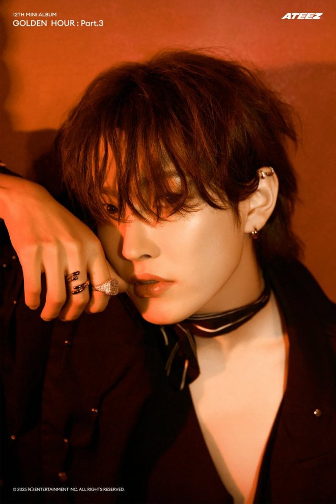 "ATEEZ's Hongjoong Sparks Controversy with Golden Hour Part 3 Album Photo - Lemon Drop Surprise!" —  ATEEZ comeback, K-pop album teaser, ATEEZ concept photos
