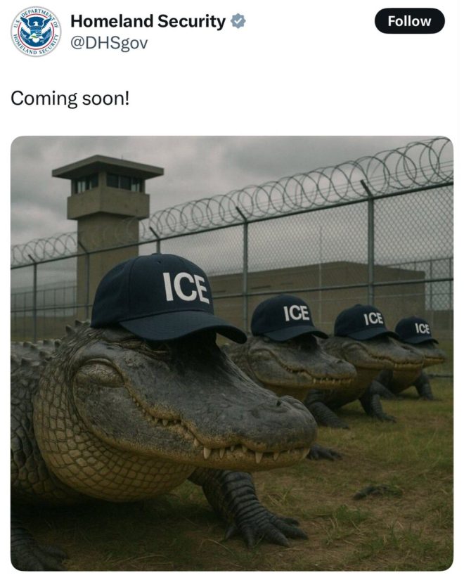 Alligator Alcatraz: DHS Teases Controversial New Project! —  Alligator Alcatraz announcement, Homeland Security updates, 2025 wildlife conservation news