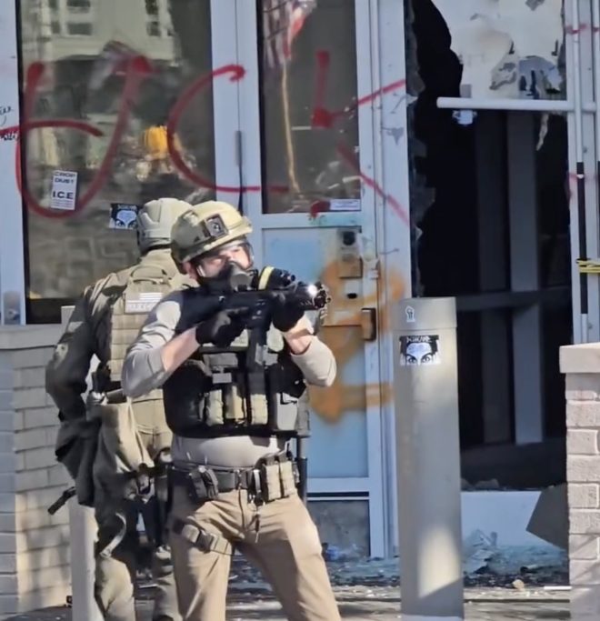"Antifa's Fifth Day of Insurrection: Attacking ICE Building in Portland, Will They Succeed in Setting it Ablaze?" — Portland protest aftermath, Antifa ICE attack, anti-Trump riots 2025