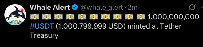 BREAKING: $1 BILLION USDT Minted—What's Tether Planning? — $1 billion USDT news, Tether Treasury update, cryptocurrency minting alert