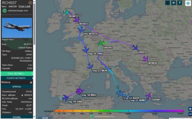 BREAKING: 17 U.S. Tankers Head to Middle East—What's Next? — military aircraft deployment, European airspace activity, Middle East military movements