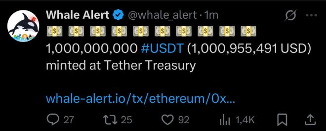 BREAKING: $1B USDT Minted! Whales Set to Shake Markets! — 1B USDT Minting Alert, Cryptocurrency Whales Activity, USDT Market Surge 2025