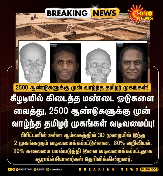 BREAKING: 2500-Year-Old Tamil Faces Unveiled in Keeladi! — Ancient Tamil Civilization Discoveries, Keeladi Archaeological Findings 2025, Tamil Heritage and Culture Insights