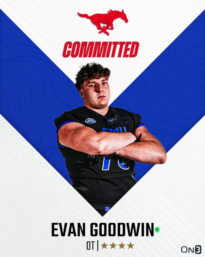 BREAKING: 4-Star OT Shocks Fans with SMU Commitment! — 4-star offensive tackle commitment, Evan Goodwin SMU announcement, Bauxite Arkansas football recruit