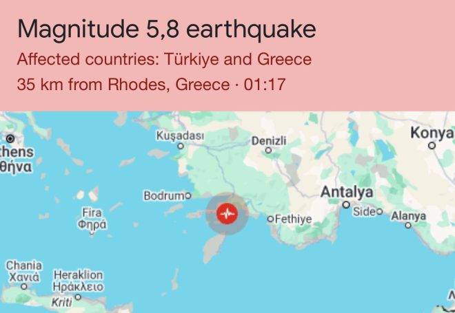 BREAKING: 5.8 Quake Rocks Rhodes—Is It a Sign of More to Come? — earthquake news Greece, seismic activity Rhodes, latest earthquake updates 2025