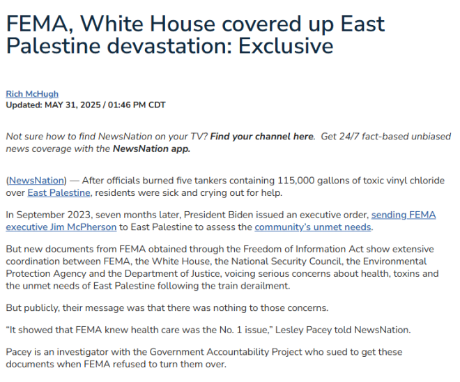 BREAKING: Biden White House Hid Cancer Risks in Ohio Disaster! — Biden administration health cover-up, East Palestine disaster health risks, Ohio toxic exposure investigation