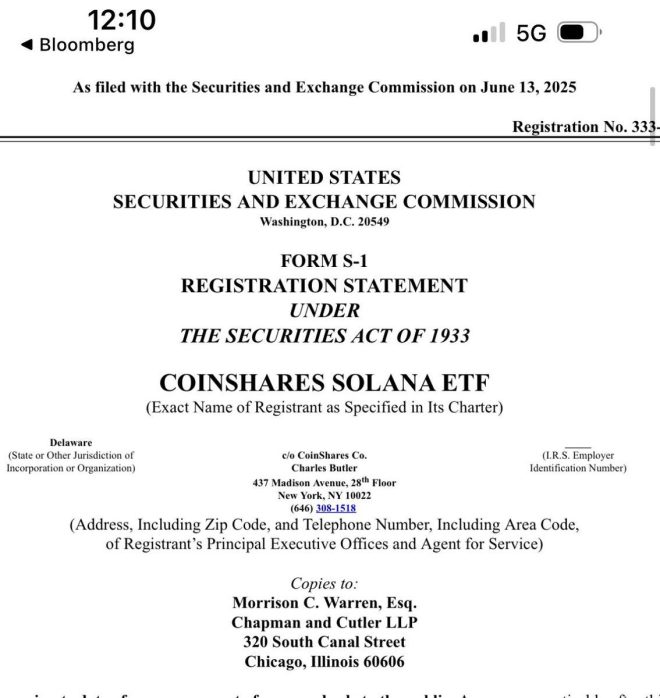 🚨 BREAKING: Coinshares' Bold Move - Is $SOL ETF the Future? — cryptocurrency ETF news, Solana investment opportunities, Coinshares S-1 filing 2025