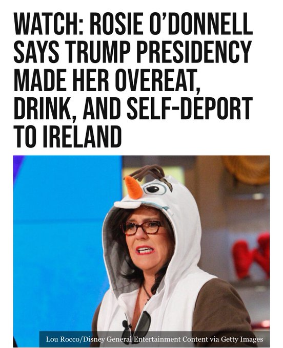 🚨BREAKING: Rosie O'Donnell blames Trump for self-deportation to Ireland after overeating and drinking! — Rosie O'Donnell self-deportation, Trump presidency impact, Celebrity news announcement