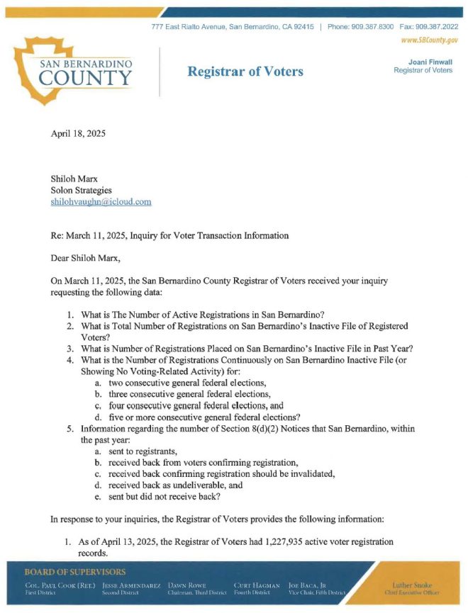 BREAKING: San Bernardino County Refuses to Remove 188,000 Illegal Voters, Sparks Outrage and Federal Funding Threats! 🚨 #VoterFraud #2026Election — Voter roll controversy, Election integrity threatened, Federal funding at risk