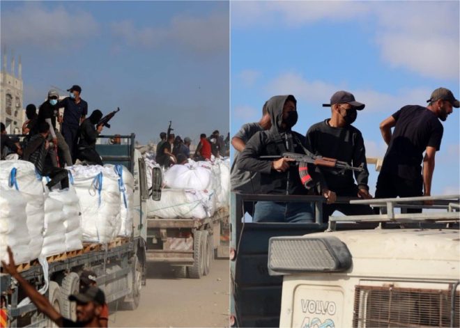 BREAKING: Shocking Footage of Aid Heist by Hamas! — Humanitarian Aid Crisis Gaza, Hamas Aid Seizure 2025, Palestinian Militants Humanitarian Trucks
