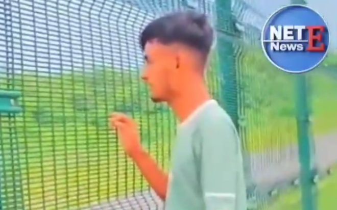 BSF Jawan Draws Arms Against Bangladeshi Film Crew at Border! — Brave BSF soldier defends border security, Tripura border incident 2025, Bangladeshi trespassers captured on film