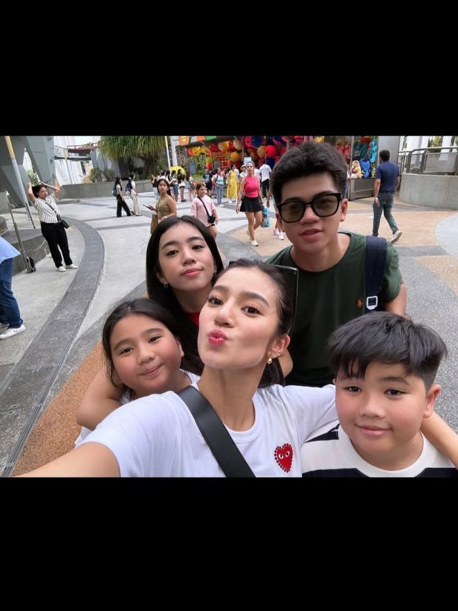 Belle Mariano's Singapore Trip Sparks Sibling Rivalry Rumors! — Belle Mariano family trip, Universal Studios Singapore, Filipino celebrity travel 2025