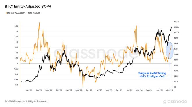 Bitcoin Holders Cashing In: Is This the End of the Rally? — Bitcoin profit-taking trends, Cryptocurrency market correction 2025, SOPR analysis Bitcoin price