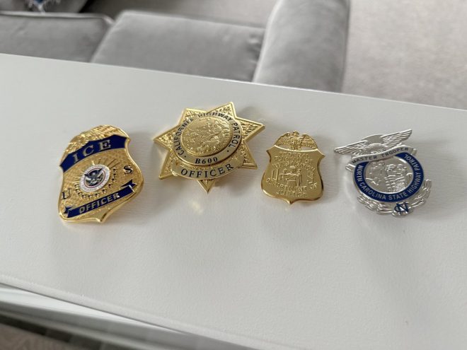 Care Package Controversy: Badges to DJ Daniel Spark Outrage! — badge collection gift ideas, unique care package items for kids, law enforcement memorabilia gifts