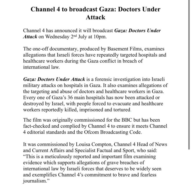 Channel 4's Gaza Documentary: Truth or Propaganda? —  Gaza healthcare crisis, Channel 4 documentary 2025, Israeli forces attack on medical staff