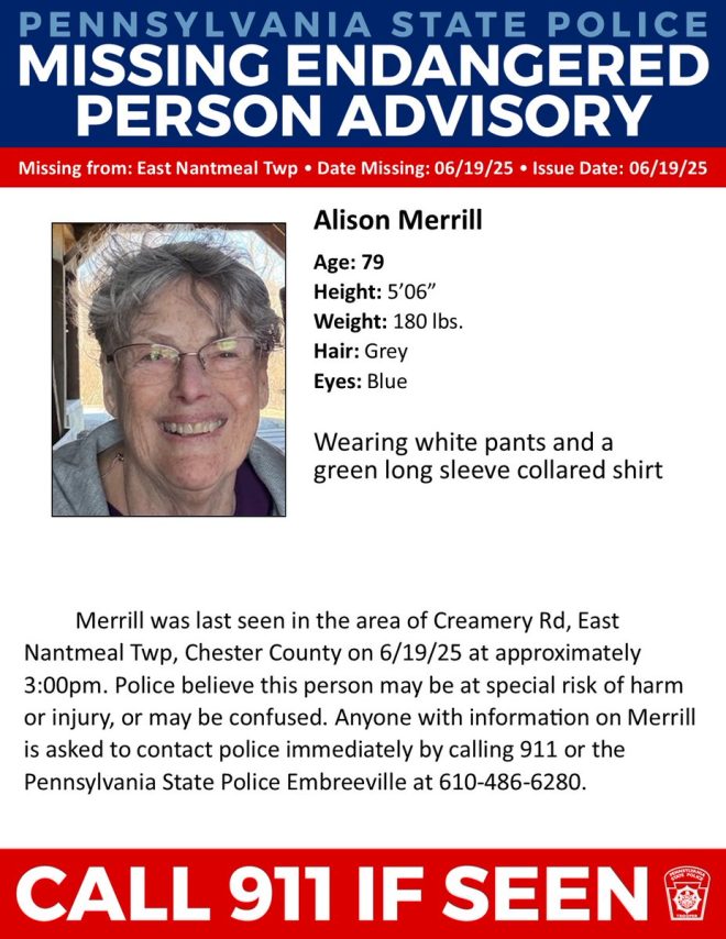 Chester County's Shocking Missing Person Case: Who is Alison? — Missing Person Alert Chester County, Endangered Individual Search Pennsylvania, Alison Merrill Missing Case 2025