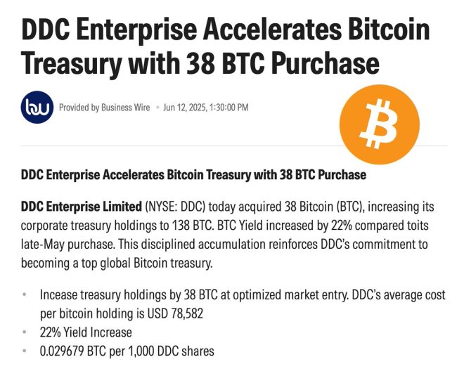 China's DDC Enterprise: Bitcoin Buyout Shocks Markets! — Chinese crypto investment news, DDC Enterprise Bitcoin acquisition, Bitcoin market trends 2025