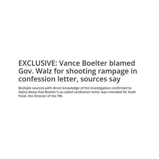 Confession Bombshell: Shooter Blames Governor Walz! — "Political violence Minnesota," "Gun control legislation 2025," "Governor Tim Walz controversy"