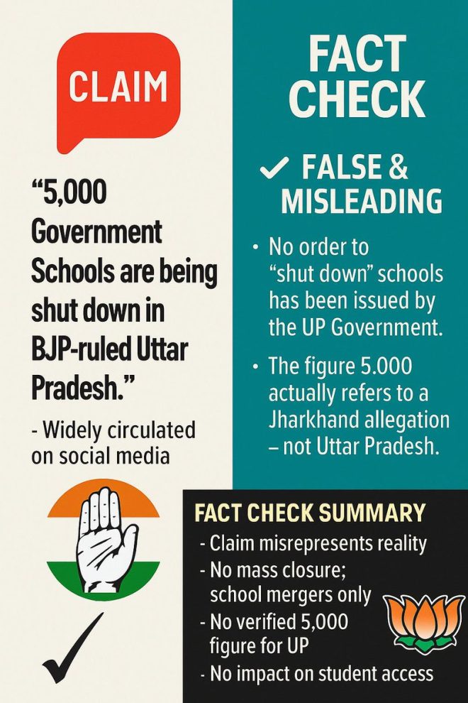 Congress Caught Spreading Fake News: Schools Not Closing! — Misleading media narratives, Political misinformation strategies, Fabricated news reports