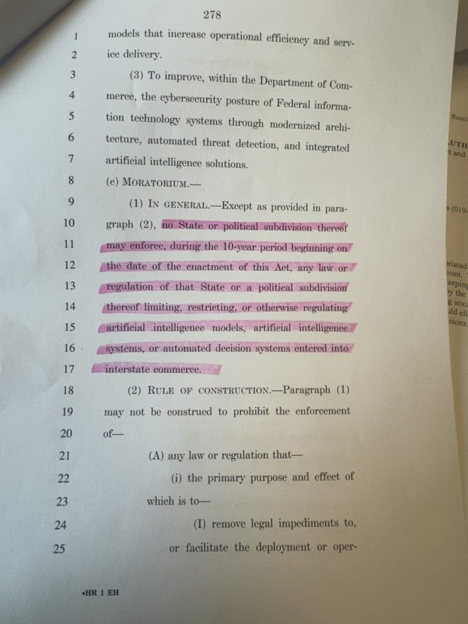 "Controversial Bill Bans AI Regulation by State & Local Govts - Are Big Tech Giants Taking Over?" — AI regulation ban, Big Beautiful Bill, zoning variances for data centers