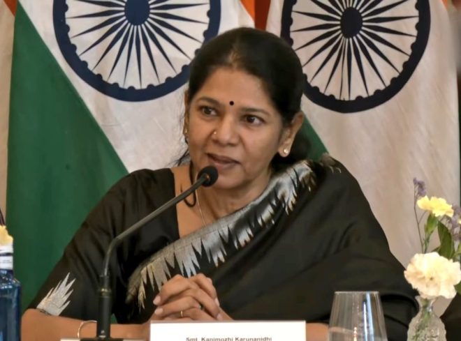 🚨 Controversial Claim: India's National Language is Unity?
Kanimozhi's Statement Sparks Debate in Spain! — India's Cultural Diversity, Kanimozhi's International Impact, Indus Water Treaty Negotiations