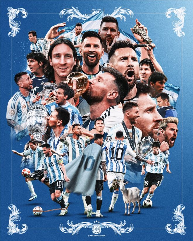 "Controversial claim: Is Messi the GOAT of all GOATS? Argentinian fans celebrate his birthday!" —  Argentinian football legend, Leo Messi, birthday celebration
Leo Messi, Argentina pride, birthday wishes
Happy birthday to the GOAT, Leo Messi 🇦🇷🐐