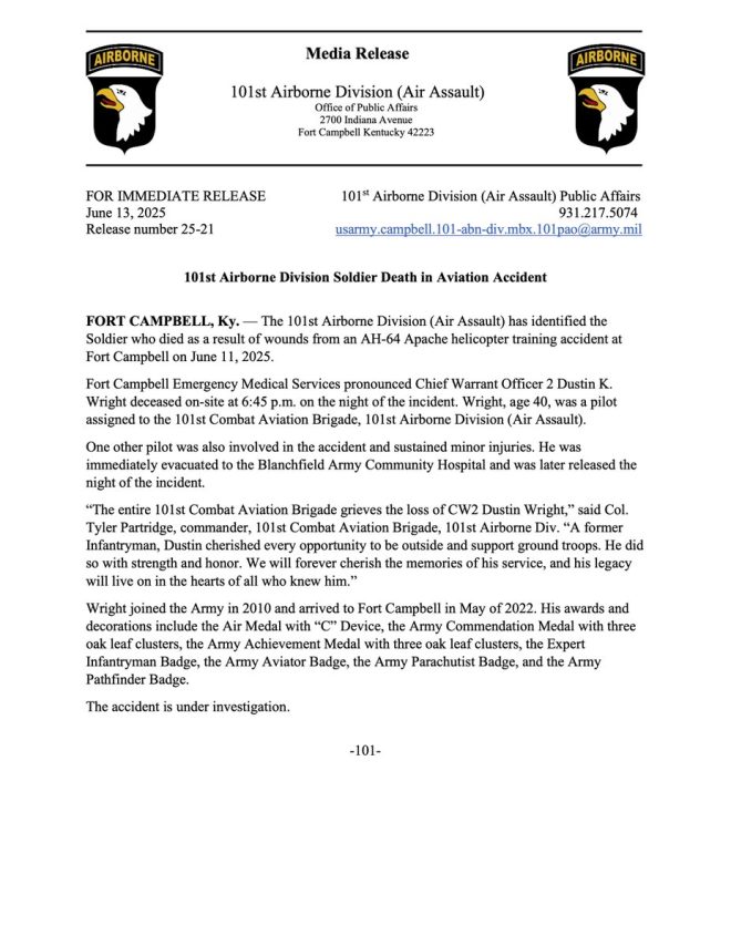 Death of CW2 Dustin Wright: A Tragic Loss for the Army