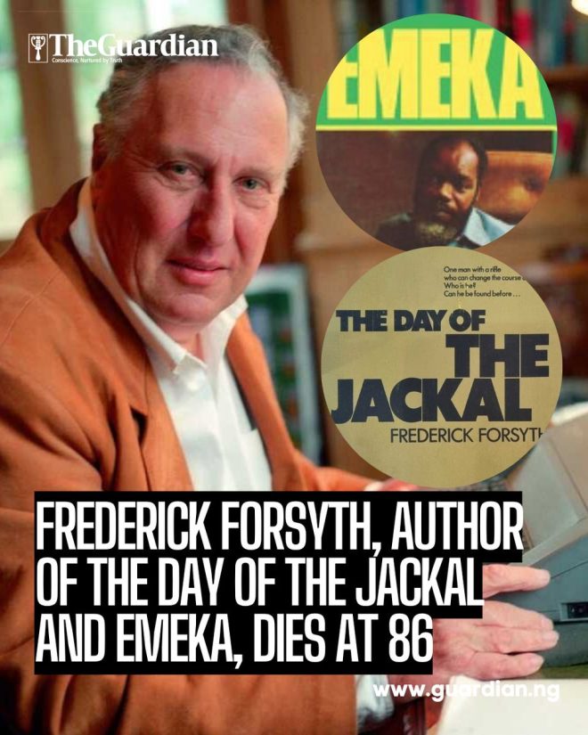 Death of Celebrated British Author Frederick Forsyth at 86
