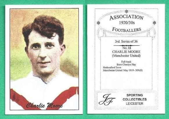 Death of Ex-MUFC Full Back Charlie Moore, Born 1898