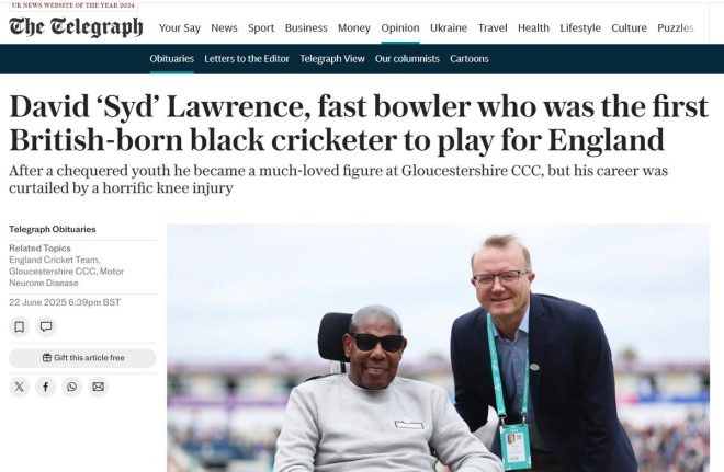 Death of Former England Quick Bowler Syd Lawrence at 76
Remembering Syd Lawrence: A True Cricket Legend
It is with great sadness that we announce the passing of Syd Lawrence, the former England quick bowler, who succumbed to Motor Neurone Disease at the age of 76. Lawrence, known for his fiery pace and competitive spirit, made a lasting impact on the cricketing world during his career in the 1970s. With a unique ability to swing the ball both ways, he was a formidable opponent on the field and a beloved figure off it.
Born in 1947 in Birmingham, Syd first emerged on the scene as a promising young talent, quickly earning his place in the England squad. His contributions to the game were not only technical but also inspirational, as he mentored younger players and advocated for the sport throughout his life.
Despite facing the challenges of Motor Neurone Disease in recent years, Lawrence remained a passionate supporter of cricket and continued to inspire those around him with his resilience and positive outlook. His legacy will undoubtedly live on in the hearts of fans and fellow players alike.
As we mourn the loss of this remarkable athlete, we also celebrate the joy and excitement he brought to the game. Our thoughts are with his family, friends, and all who had the privilege to know him.
---
Unfortunately, in the comments, one user expressed a deeply insensitive opinion, suggesting that people should die early to avoid being a burden. This callous remark stands in stark contrast to the love and respect Syd Lawrence garnered throughout his life. Such views have no place in our society and only serve to overshadow the profound impact that individuals like Lawrence have on the world.