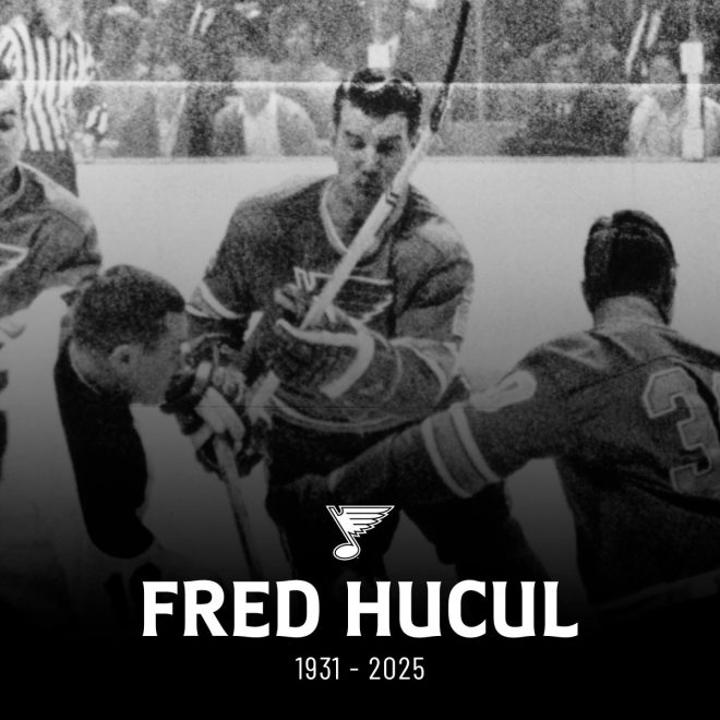 Death of Fred Hucul, Blues' Inaugural Season Player