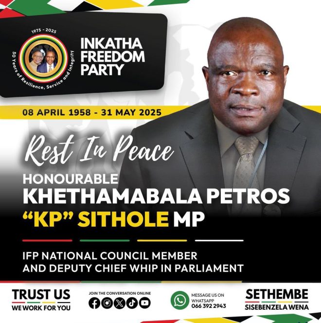 Death of Honourable Khethamabala Sithole: A Great Loss