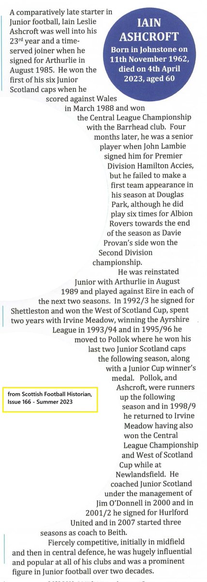 Death of Iain: A Tribute from Partick Thistle's AGM60