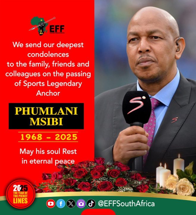 Death of Legendary Sports Anchor Phumulani Msibi: Condolences