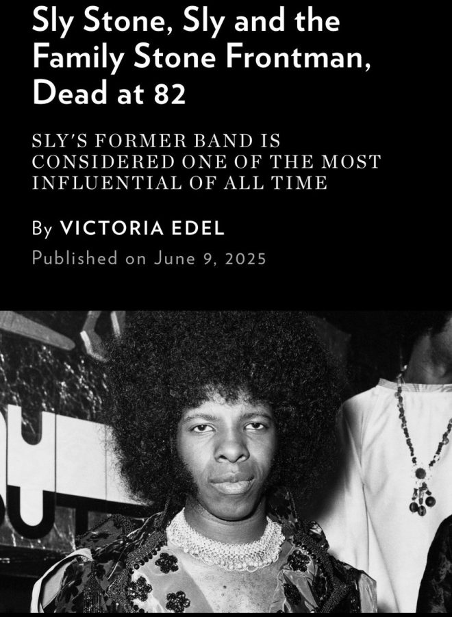 Death of Sly Stone: A Great Loss for Black Music Month