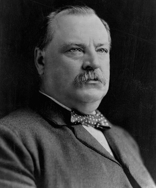 Death of U.S. President Grover Cleveland at 71 on June 24, 1908
