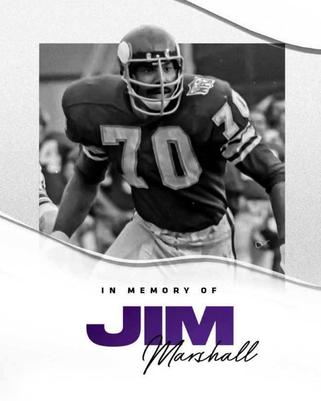 Death of Vikings Legend Jim Marshall at Age 87