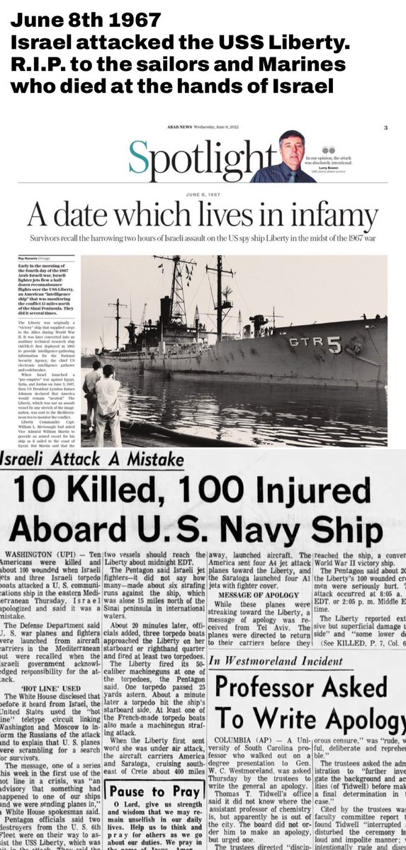 Death on This Day: USS Liberty Attack Remembered