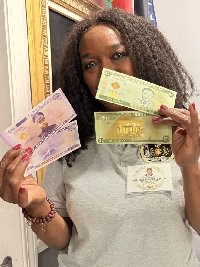 Defense for making this dream a reality. #UnitedStatesofBiafra #USBcurrency #EjemmaCopies — Biafra independence declaration, USB currency launch, Ejemma minting company