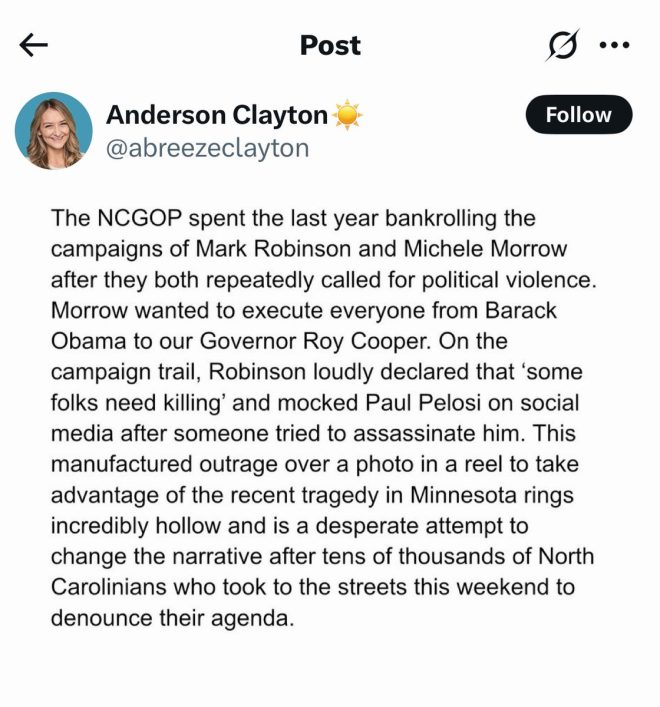 Dem Chair Defends Rep's Shocking Trump Beheading Photo! — North Carolina political scandal, Democratic Party controversy NC, Rep Julie von Haefen backlash
