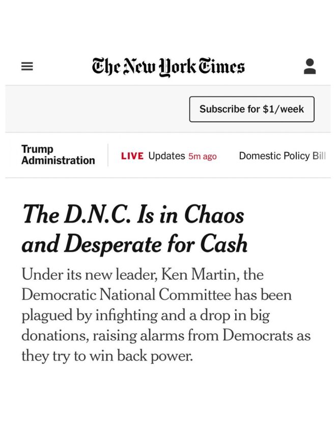 Democratic Party in Crisis: DNC Faces Bankruptcy! — DNC financial crisis, Democratic Party funding struggles, 2025 DNC debt management